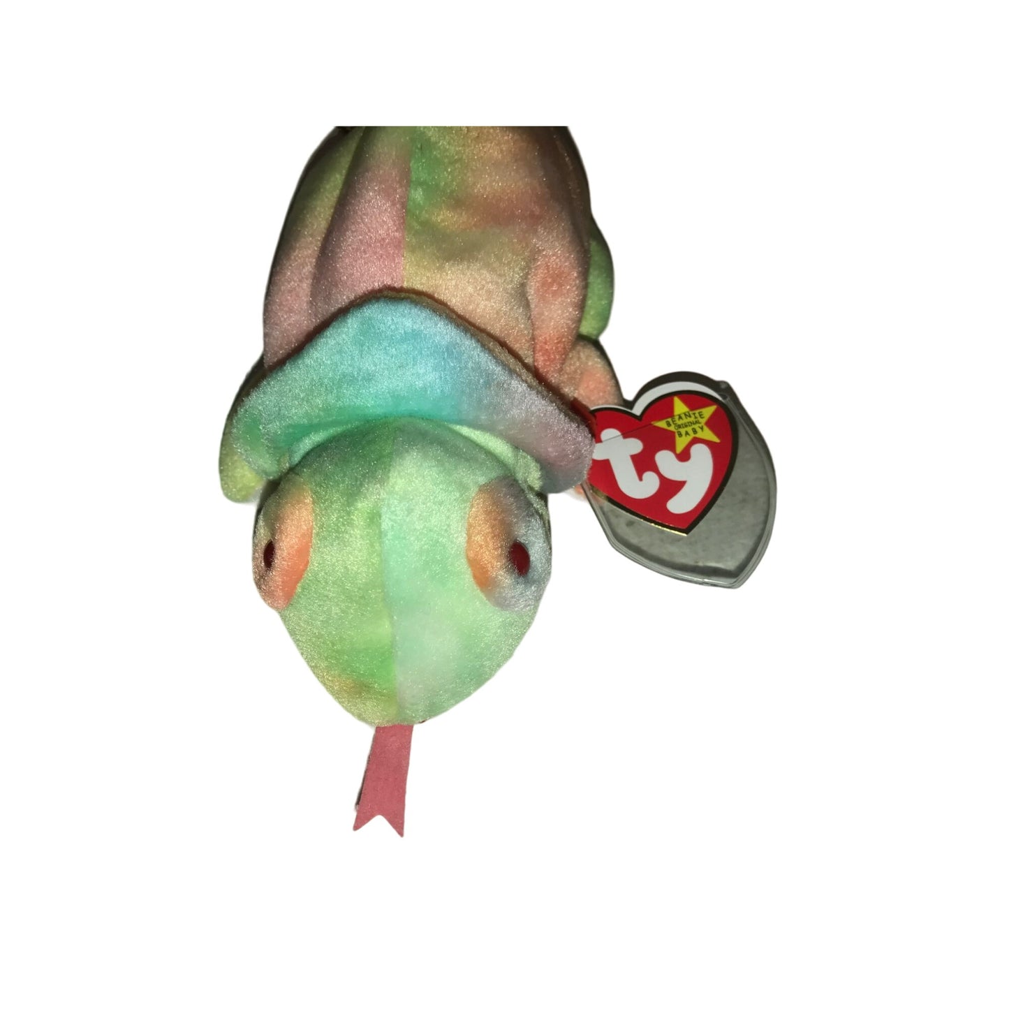 Vintage 1997 TY Beanie Baby Rainbow the Iguana