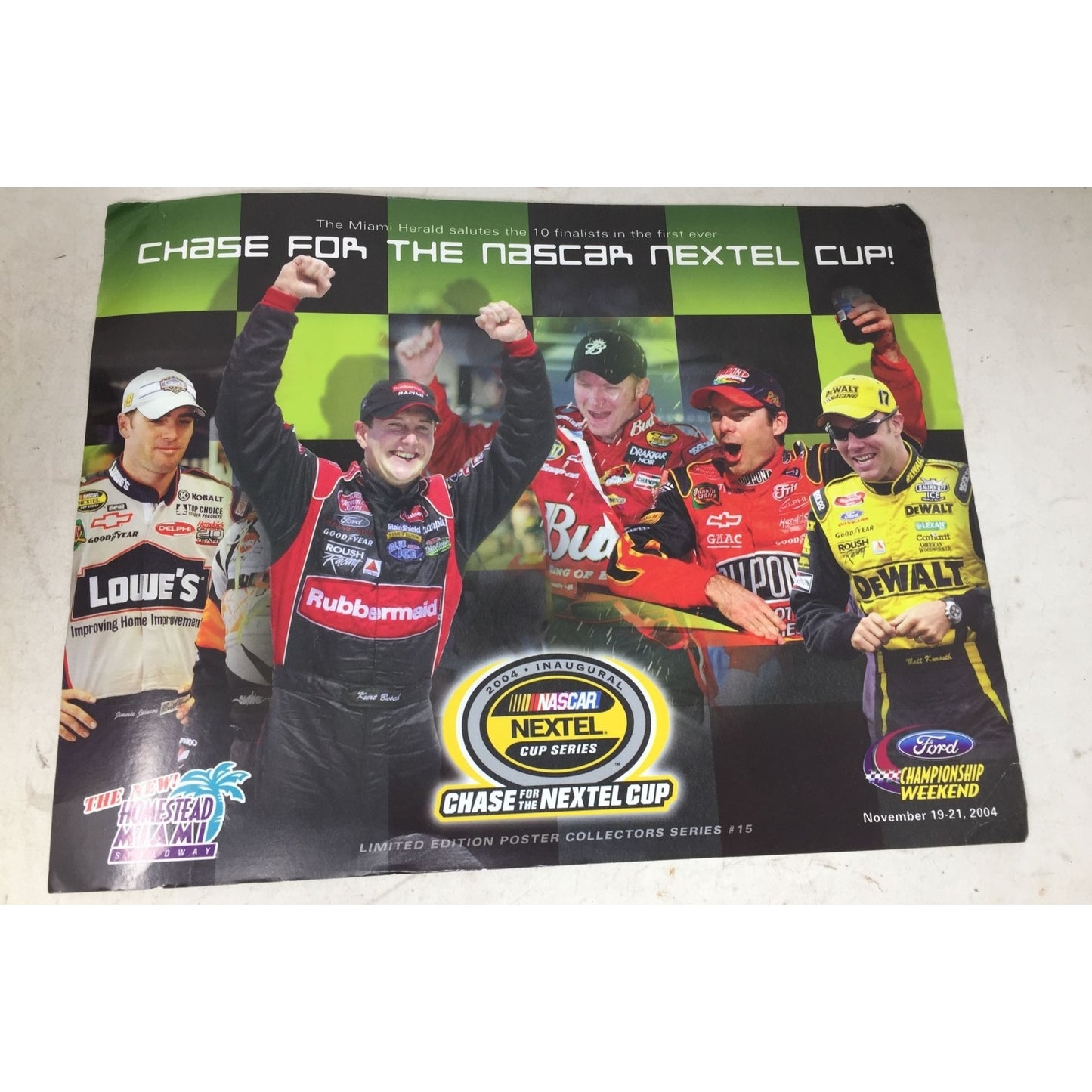 Chase for the Nascar Nextel Cup Nov 19-21, 2004 Limited Edition Poster Collectors Series #15