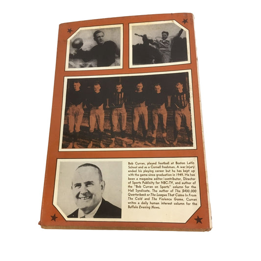 Pro Football's Rag Days Vintage Hardcover Book by Bob Curran