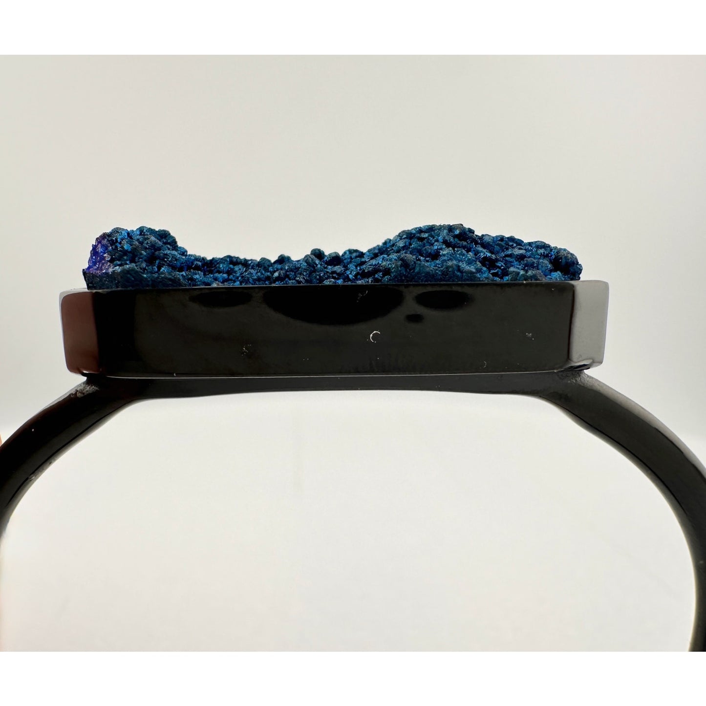 Black Ondine Blue Quartz Bangle Bracelet