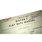 Motors Flat Rate Manual Keep Em Rolling with Motors Manuals Vintage Book - A+ Stuff