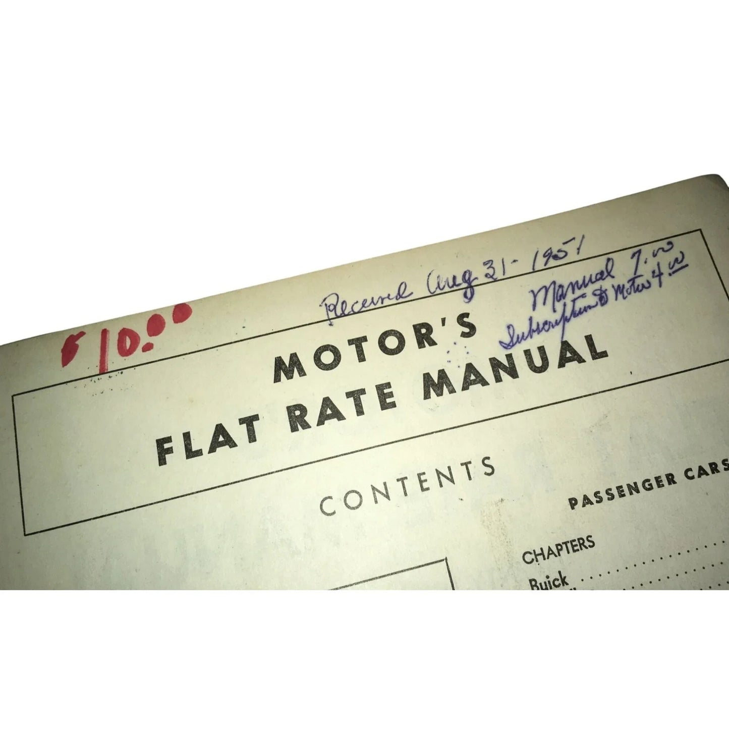 Motors Flat Rate Manual Keep Em Rolling with Motors Manuals Vintage Book - A+ Stuff