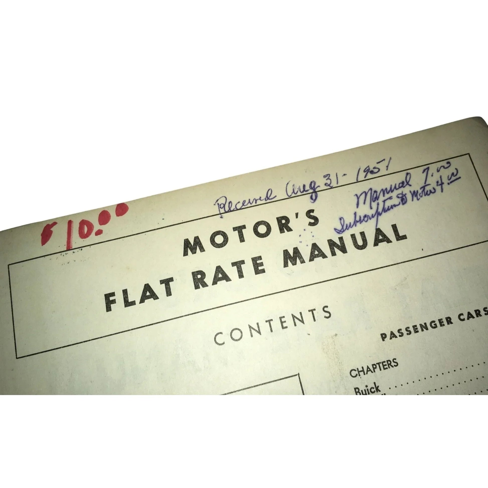 Motors Flat Rate Manual Keep Em Rolling with Motors Manuals Vintage Book - A+ Stuff