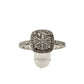 Eye-catching  1/4 Carat Natural Diamond Ring Illusion Set in Sterling Silver - Size 7 -  Beautiful!