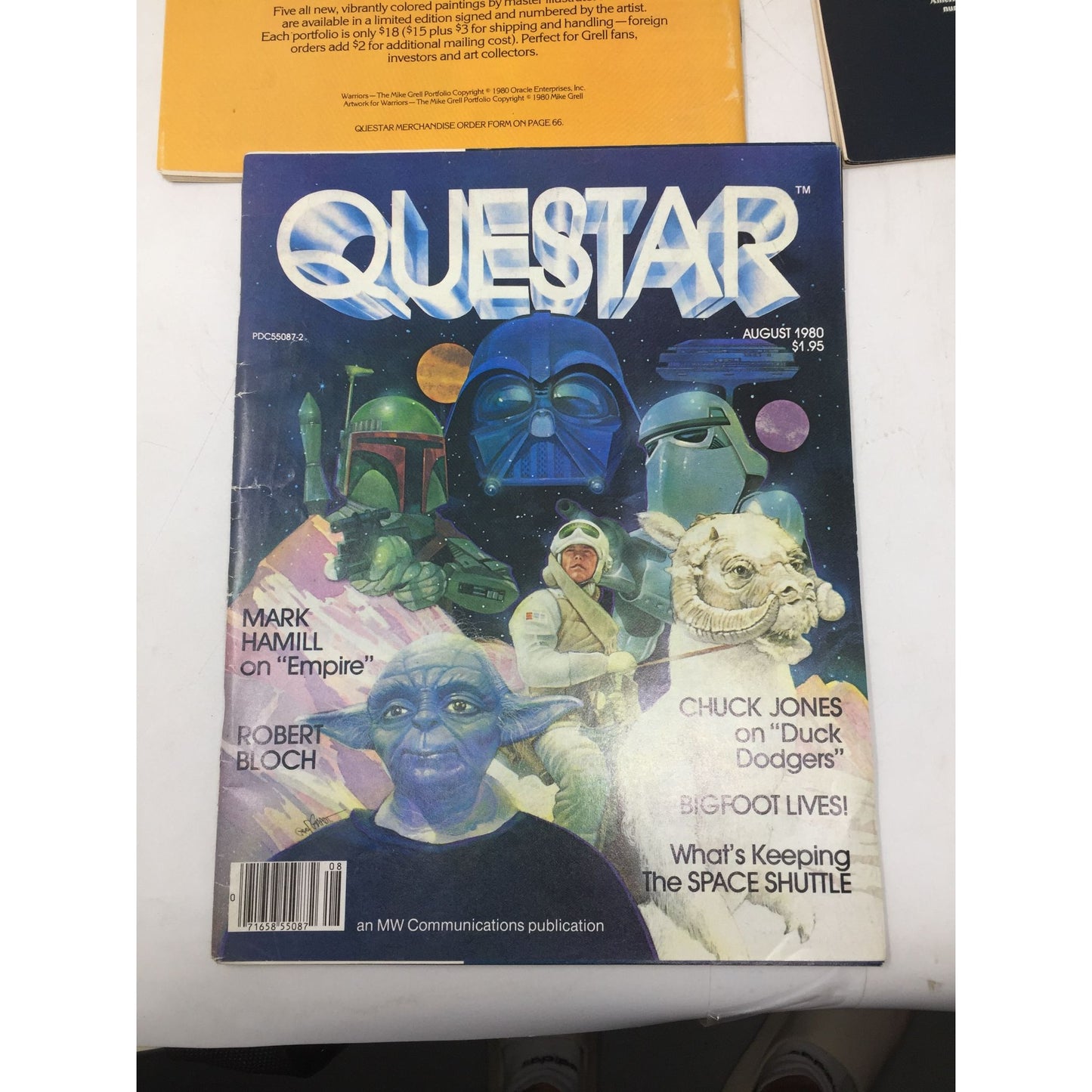 Vintage 1980 Questar Science Fiction/Fantasy Adventure Magazines (4)