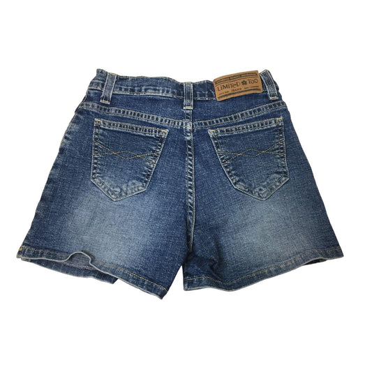 Limited Too Girls Size 12 SLIM Jean Denim Shorts w/ Pockets - A+ Stuff