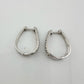 Stunning 1/2 Carat Natural Diamond Hoop Earrings - Sterling Silver