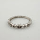 Natural Diamond Old Fashioned Style Wedding Band Size 7.25