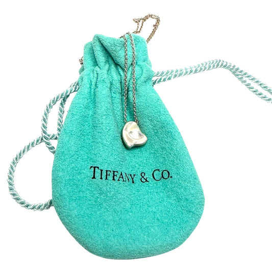 Tiffany and Co Elsa Peretti Full Heart Necklace 16" with Dust Bag Tiffany & Co.  A+ Stuff Necklace with Pendant