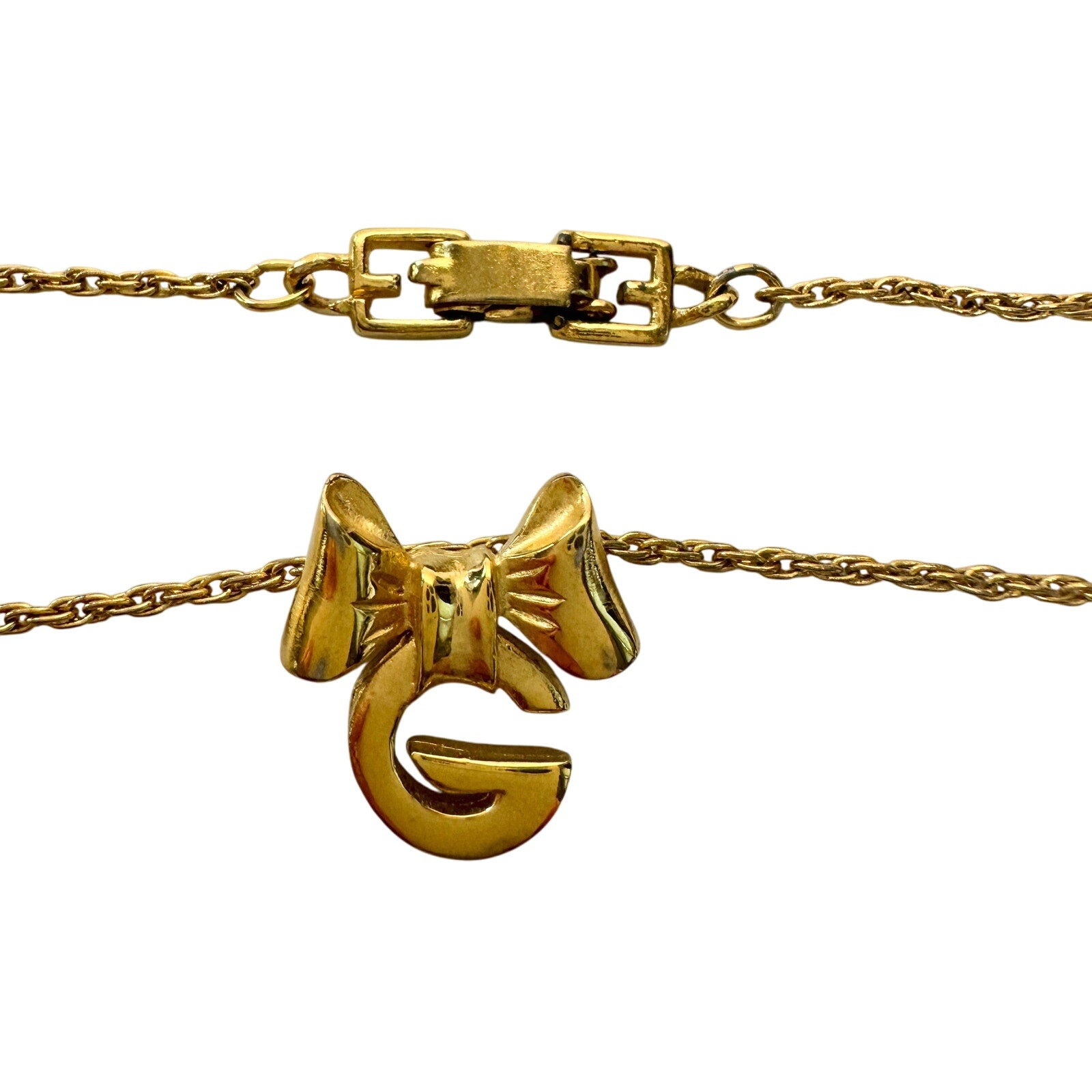 Givenchy G with Big Bow Gold Plated Necklace Givenchy  A+ Stuff Pendant with nicklace