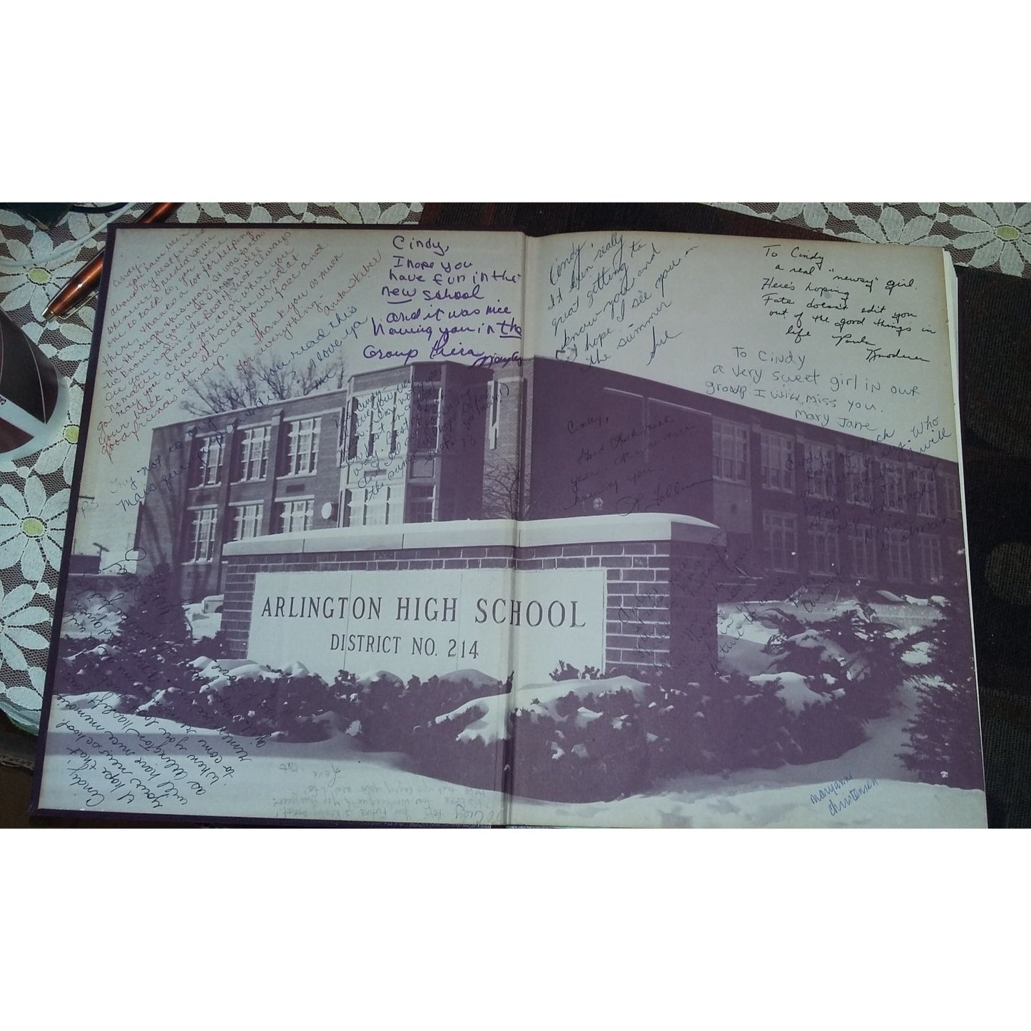 Vintage 1972 Arlington Heights Illinois Annual Yearbook