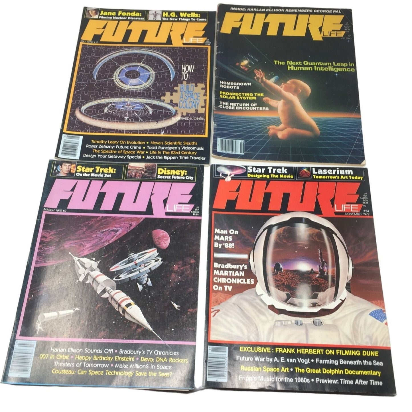 Vintage Collectible Bundle of 4 Future Magazines (1979-80)