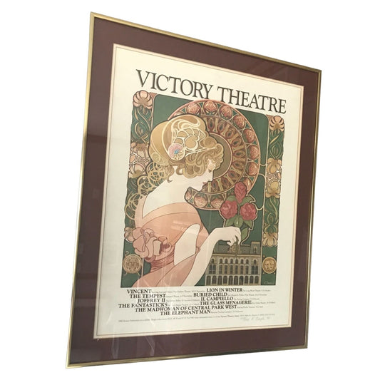 Victory Theatre Framed Signed Theatre Poster Art Print (30 x 24 Inches)