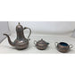 Vintage Coffee/Tea Set- Coffee/Tea Pot, Sugar and Cream Metal Dishes