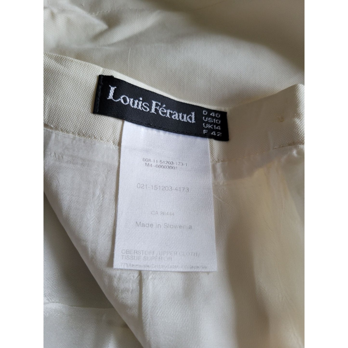 Louis Feraud Women's white Skirt size 10