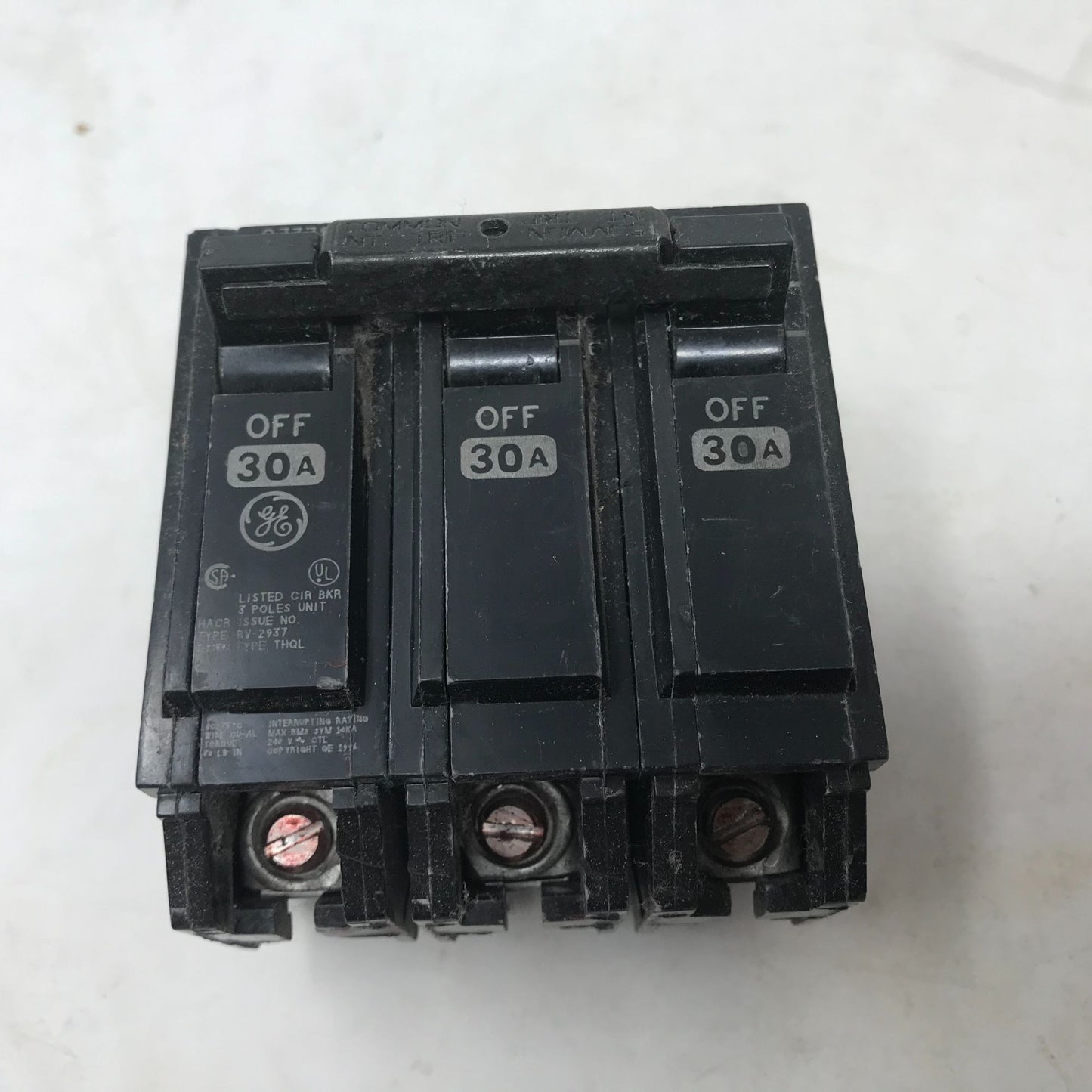 USED - GE 30 Amp 3-Pole Breaker Type THQL