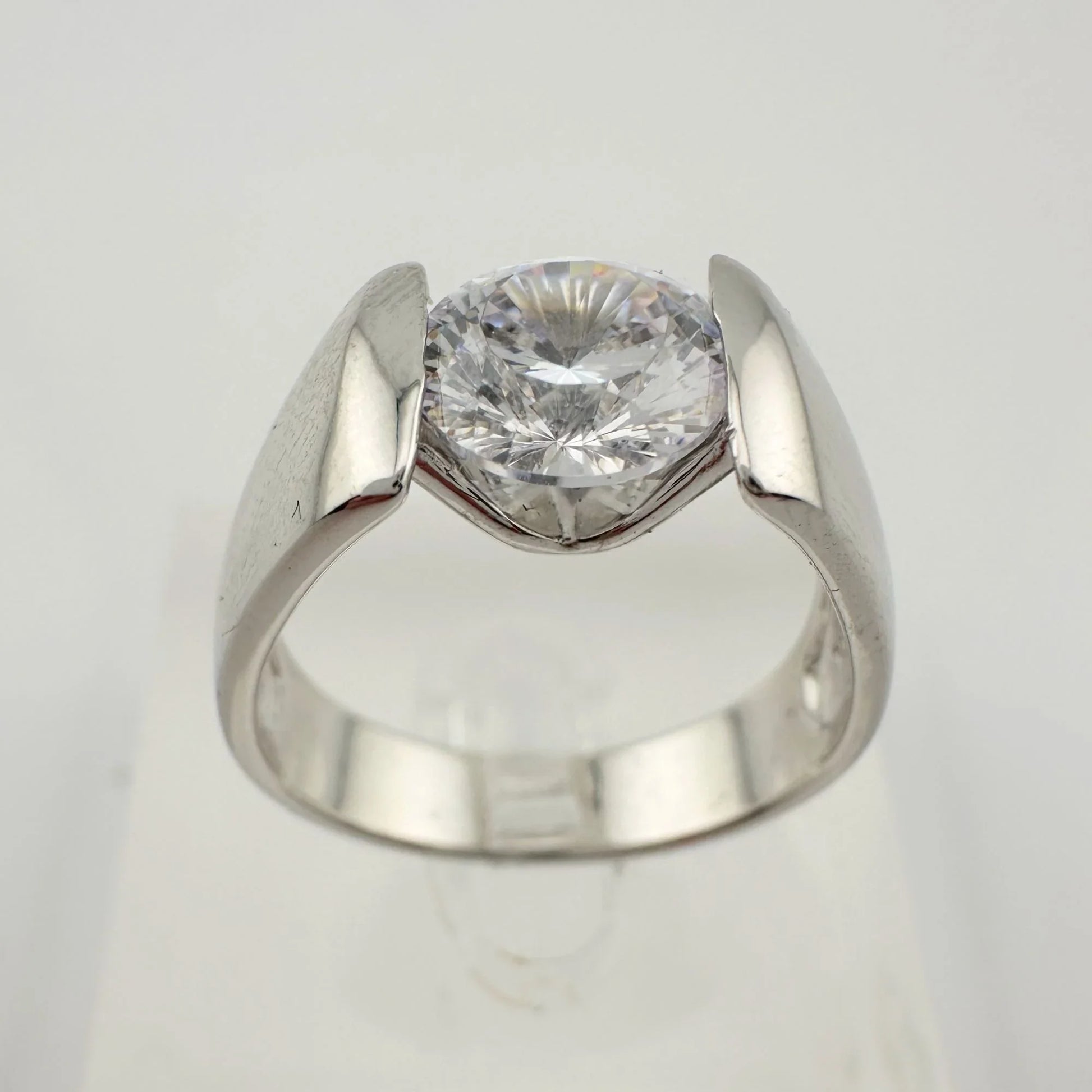 Shimmering and Beautiful 2.00 Carat DiamondLite Solitaire Ring  - Sterling - A+ Stuff
