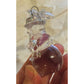 Vintage Clear Sparkly Snowman Christmas Tree Ornament- 3 inches