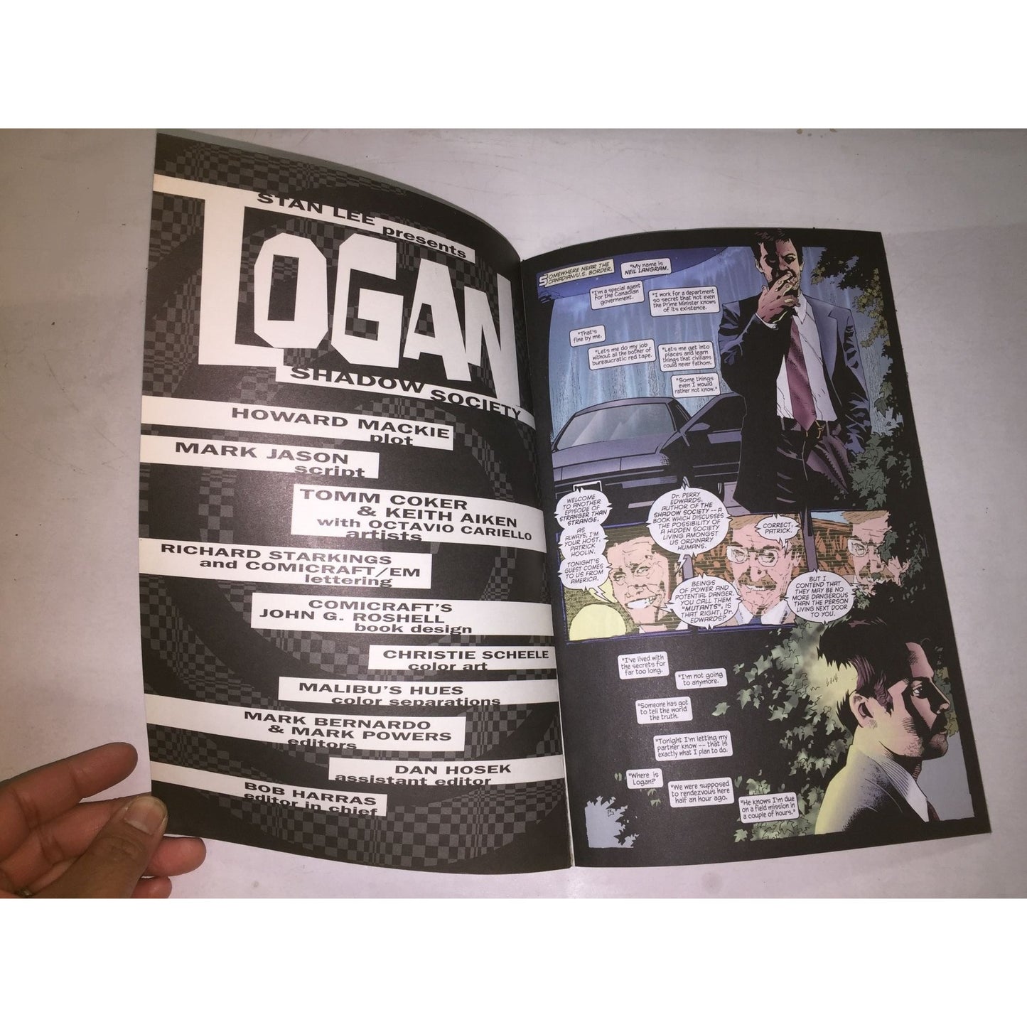 Logan: Shadow Society Comic Book