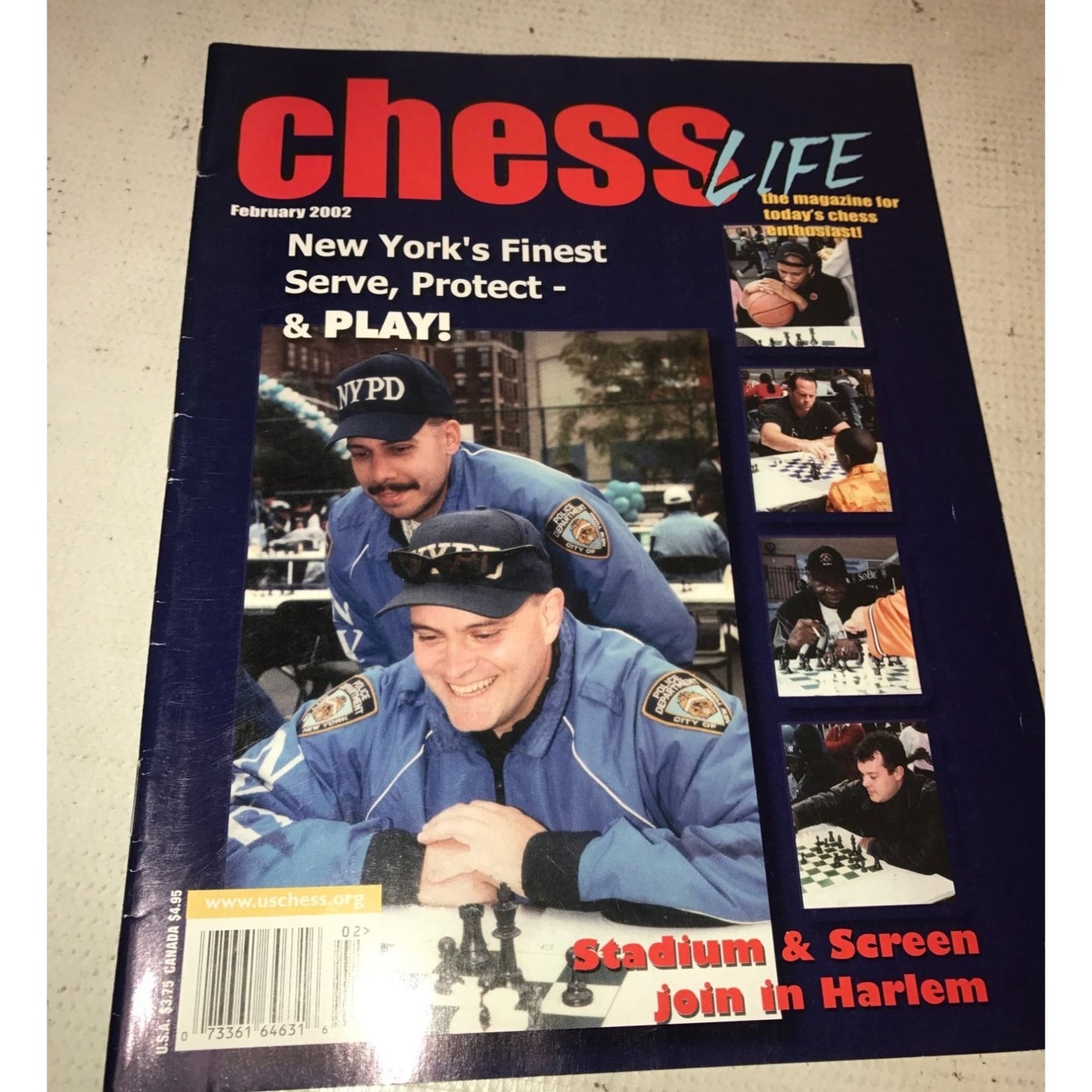 Vintage Bundle of 4 Chess Life Magazines (Jan, Feb, March, April 2002)