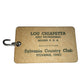 LOU CHIAPETTA Golf Professional Member P.G.A. Sylvania Country Club Tag