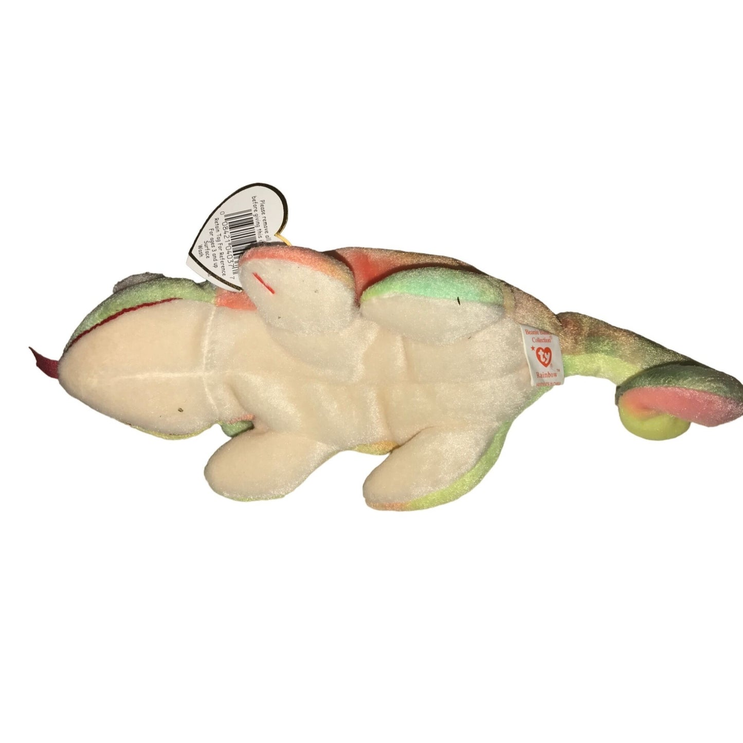 Vintage 1997 TY Beanie Baby Rainbow the Iguana