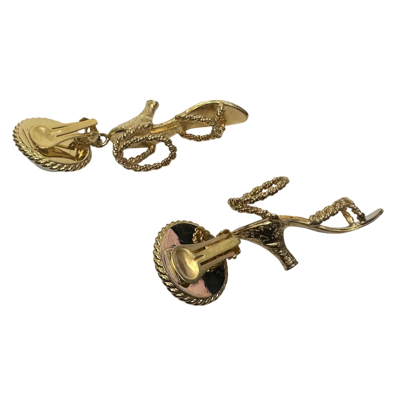 Salvatore Ferragamo High Heel Shoes Dangle Statement Earrings Salvatore Ferragamo  A+ Stuff Vintage Luxury Earrings