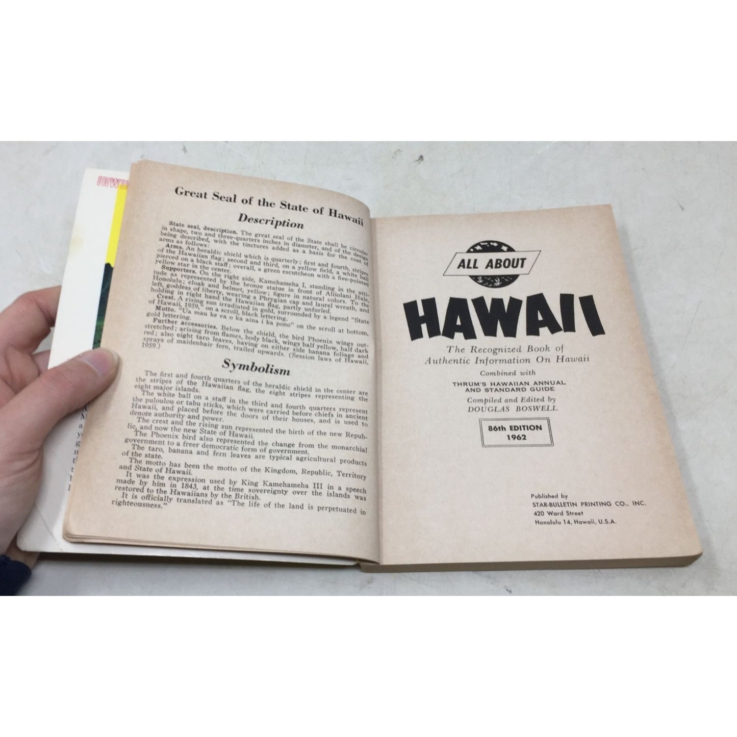 "All About Hawaii" Paperback Book
