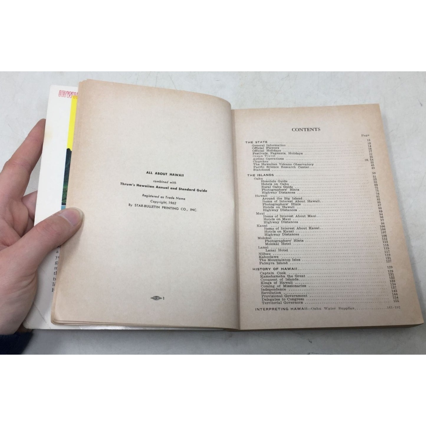 "All About Hawaii" Paperback Book