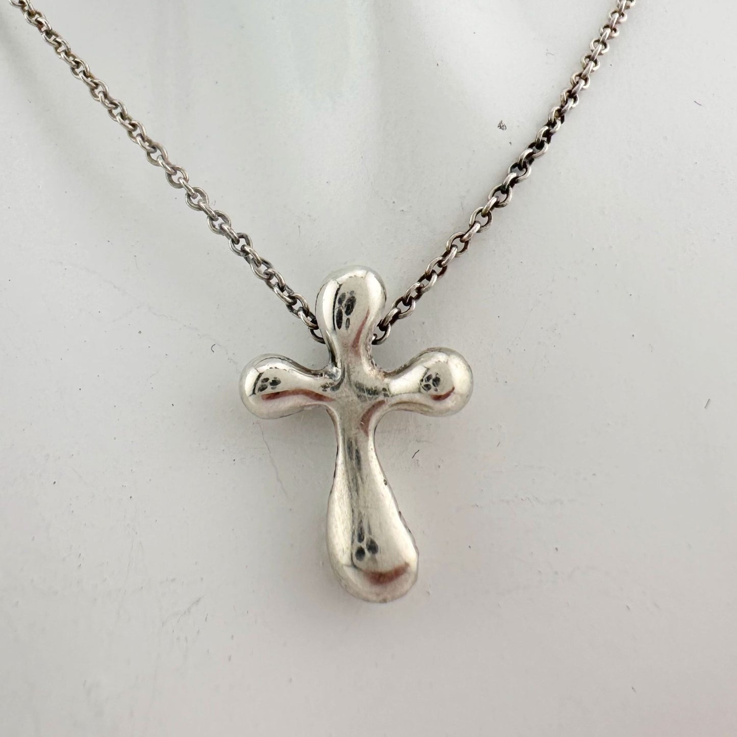 Tiffany and Co Elsa Peretti Cross Pendant Necklace