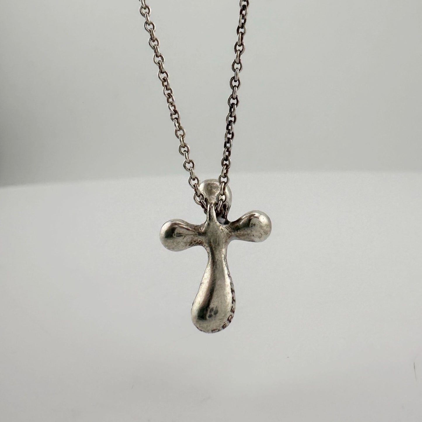 Tiffany and Co Elsa Peretti Cross Pendant Necklace