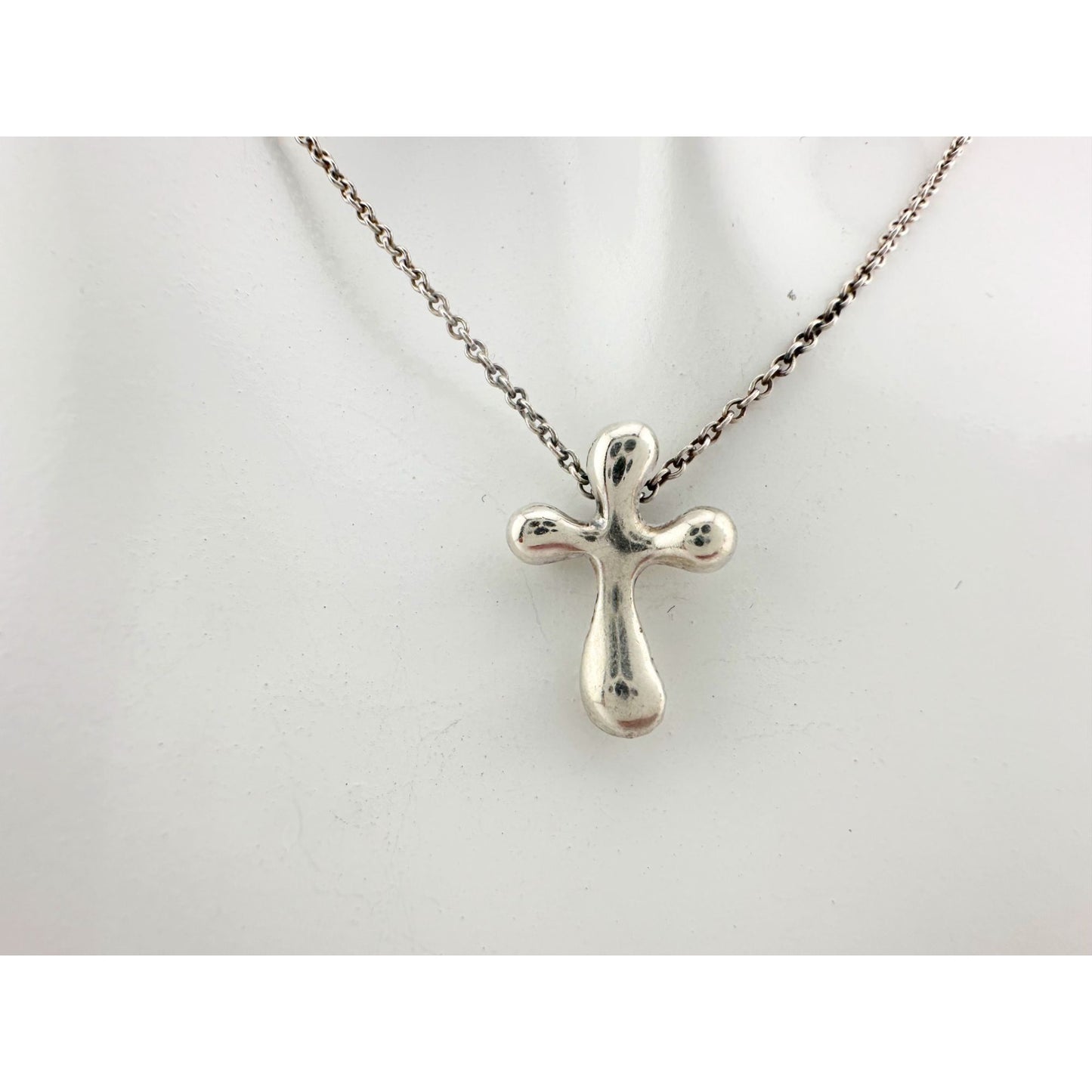 Tiffany and Co Elsa Peretti Cross Pendant Necklace