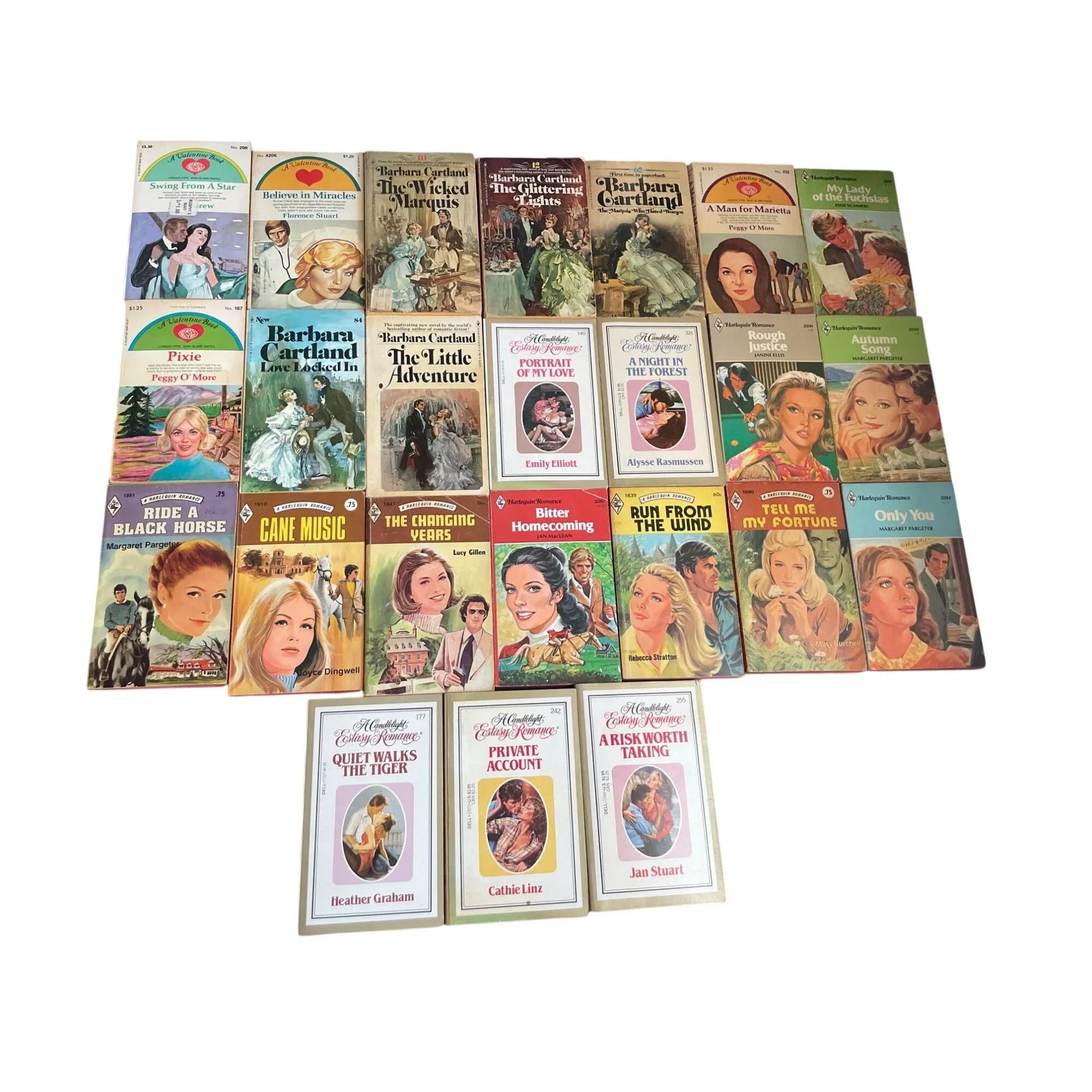 Vintage Romance Novels (24 Titles) - Harlequin and Others - Well Kept Collection! A+ Stuff  A+ Stuff Books