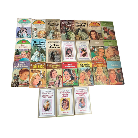 Vintage Romance Novels (24 Titles) - Harlequin and Others - Well Kept Collection! A+ Stuff  A+ Stuff Books