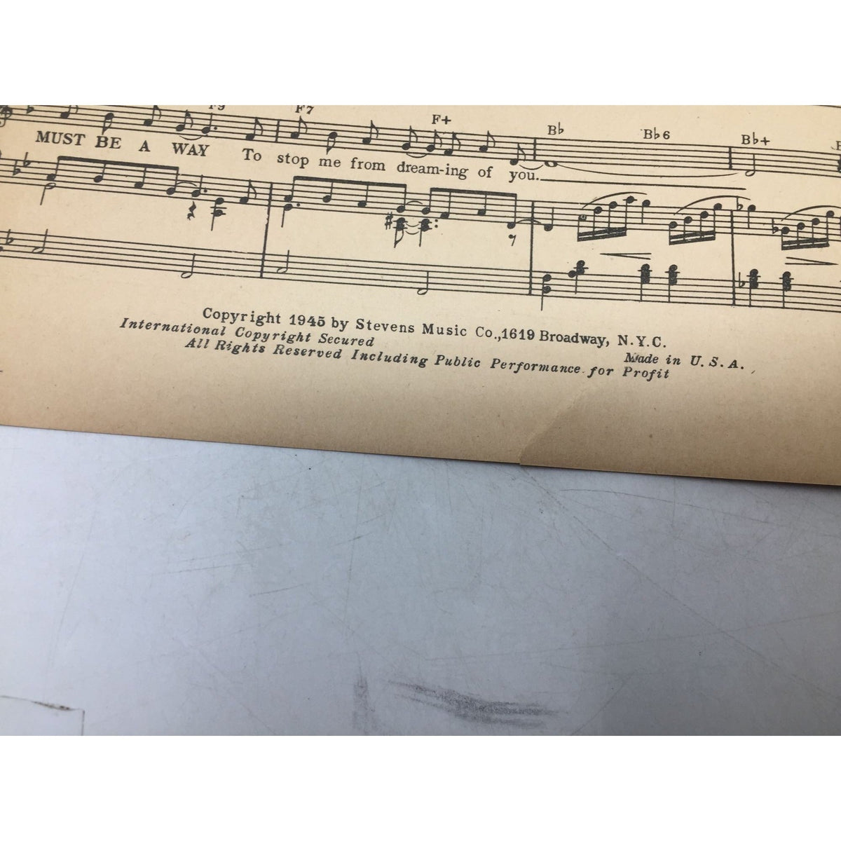 There Must Be a Way - Vintage - Sheet Music A+ Stuff  A+ Stuff SHEET MUSIC