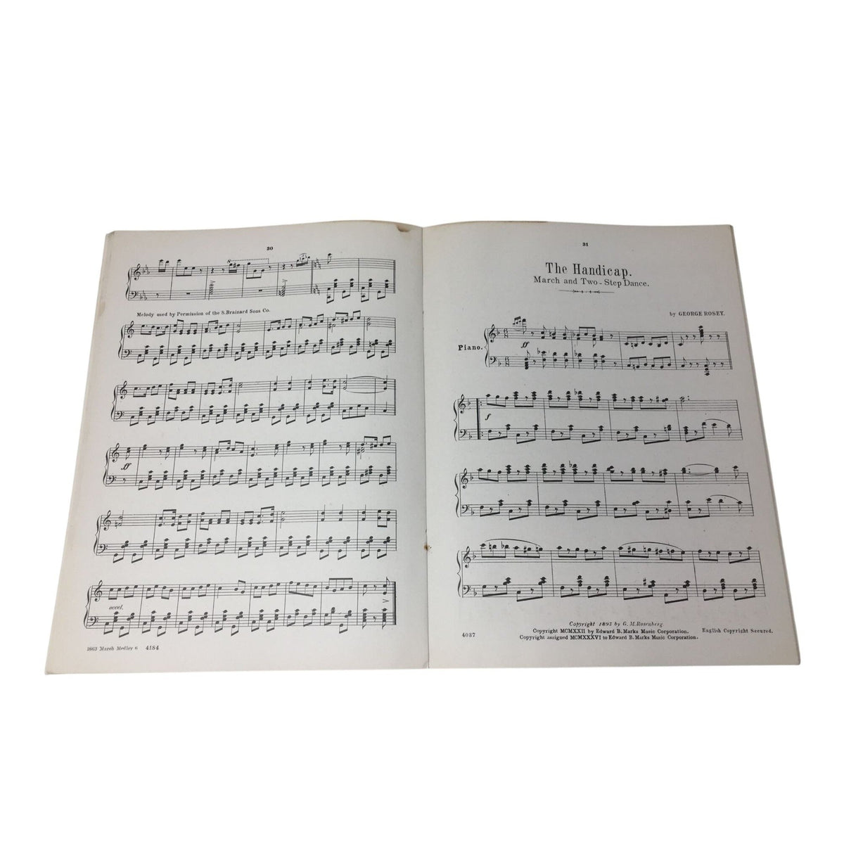 Vintage Sheet Music Book Titled "Round-the-World March Album" A+ Stuff  A+ Stuff SHEET MUSIC