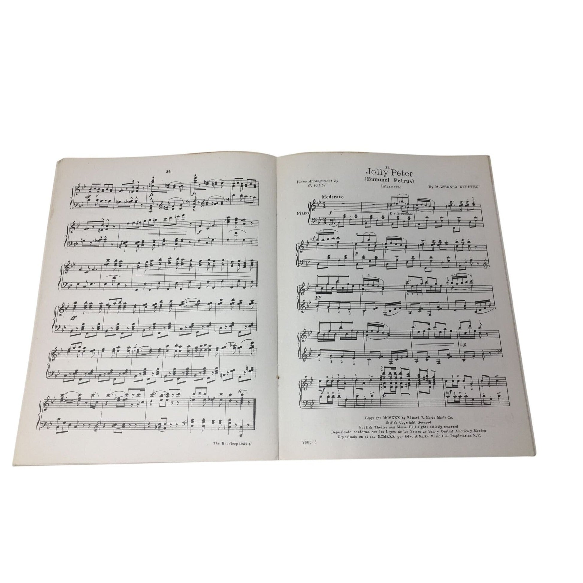 Vintage Sheet Music Book Titled "Round-the-World March Album" A+ Stuff  A+ Stuff SHEET MUSIC
