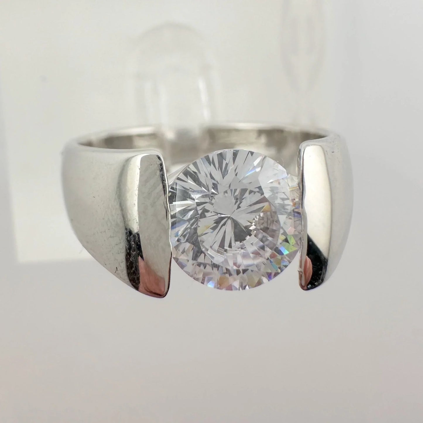 Shimmering and Beautiful 2.00 Carat DiamondLite Solitaire Ring  - Sterling - A+ Stuff