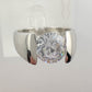 Shimmering and Beautiful 2.00 Carat DiamondLite Solitaire Ring  - Sterling Size 6.5