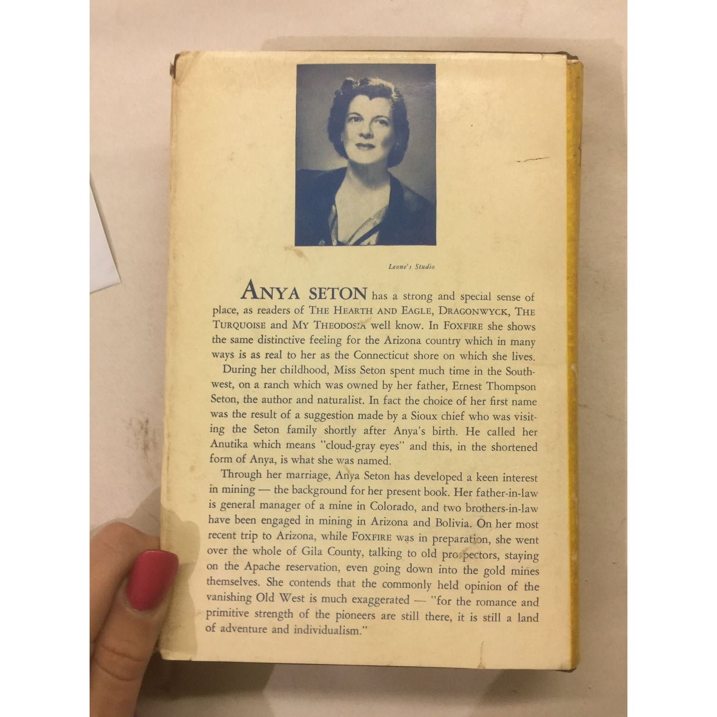 Foxfire By Anya Seton Vintage Hardcover Book