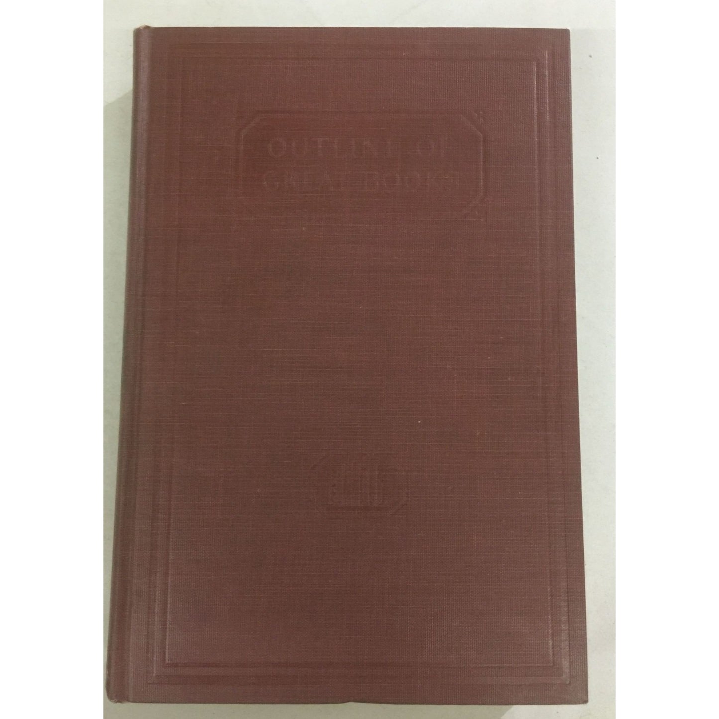 Outline of Great Books Hardcover Vintage book