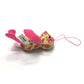 Cute and Fun Yellow and Pink Floral Bear Ornament - 365 Teddy Birthday Hanging Plush