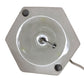 White Ceramic Full Hexagon Corded Lamp Base (No bulb)