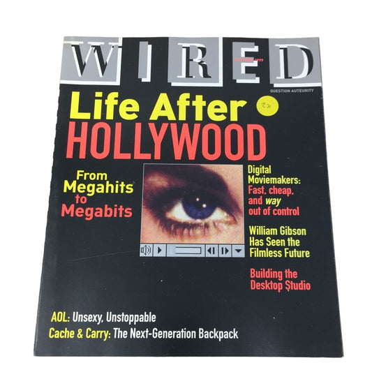 Vintage 1999 Magazine- Wired Life After Hollywood From Megahits to Megabits