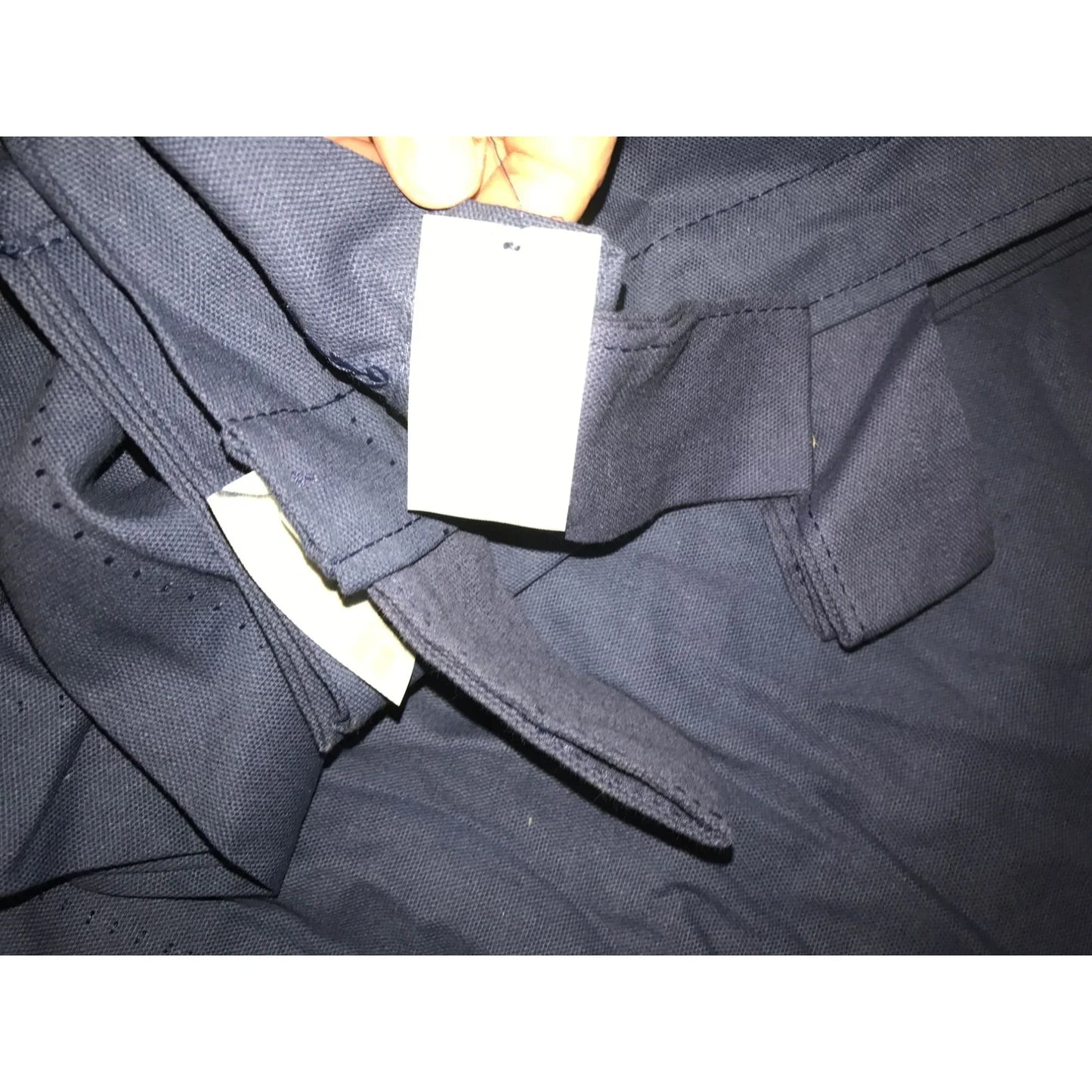Set of 2 Navy Blue Tabbed Curtains - 84 inches long 40 inches wide - A+ Stuff