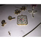 Womens Vintage Jewelry/Pin Set- Ship Wheel Earrings, Various Pins and Pendants