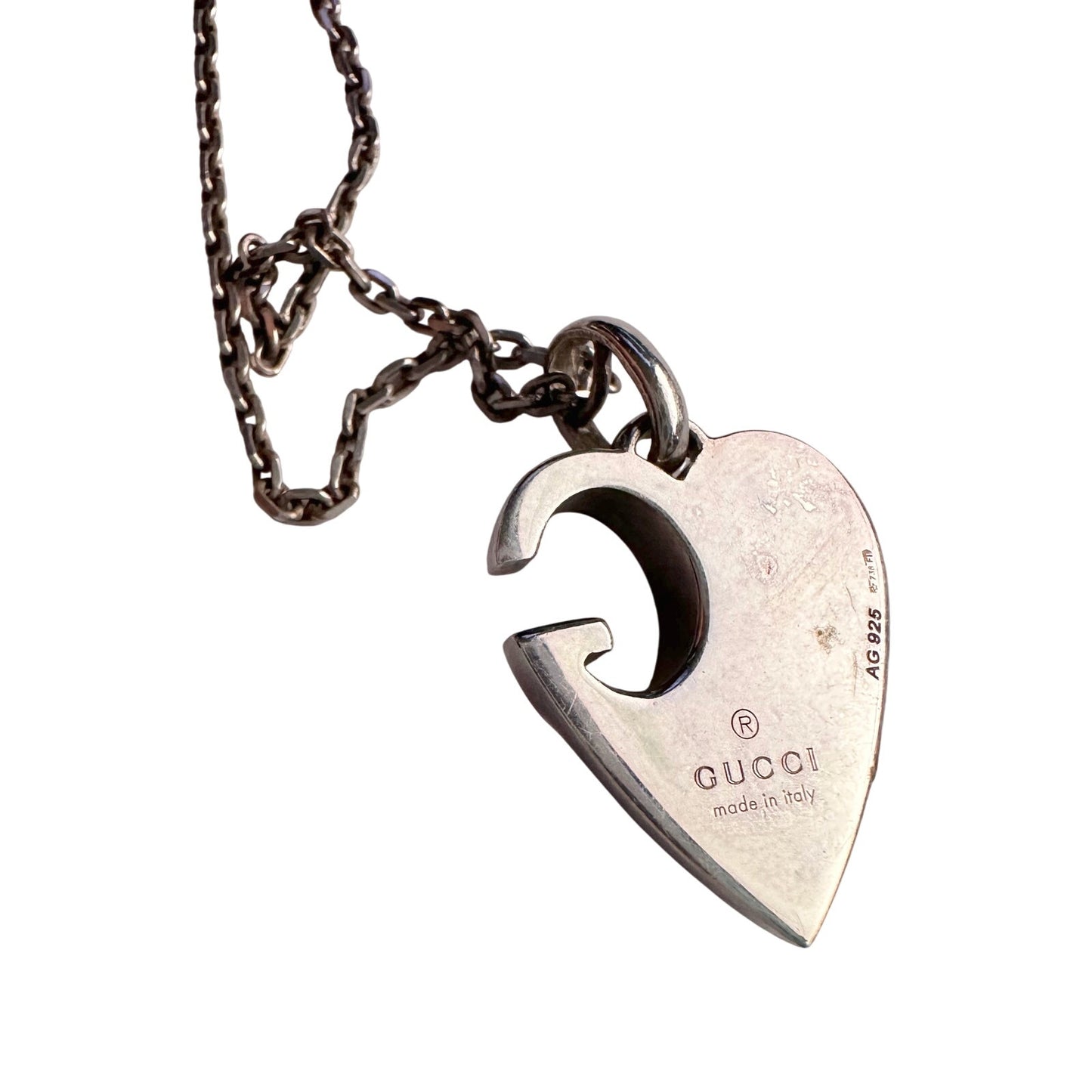 Gucci G Charlotte Heart in Solid Sterling Silver