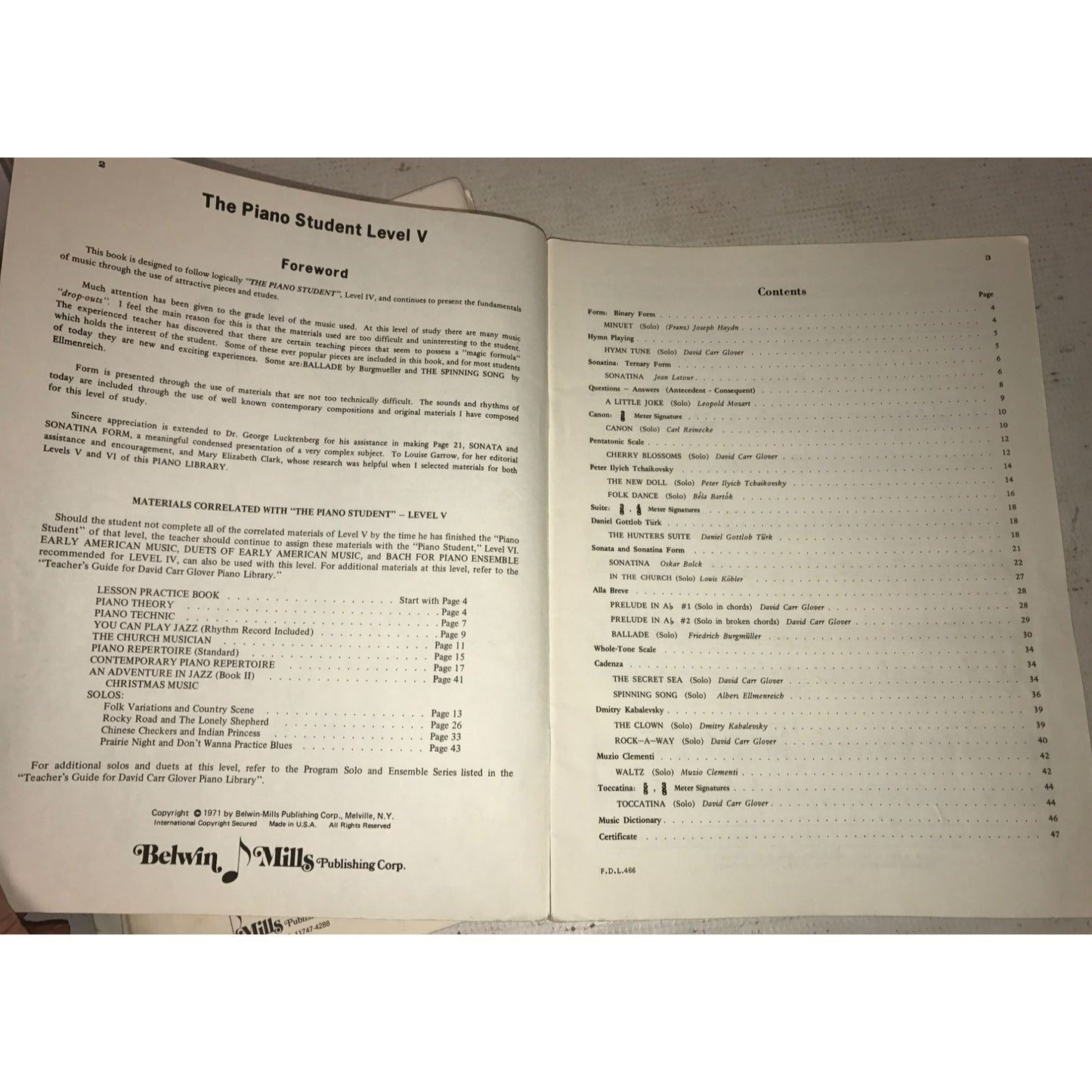 Vintage Piano Sheet Music (Primer Level, Level 3-4) Christmas Music/Piano Student