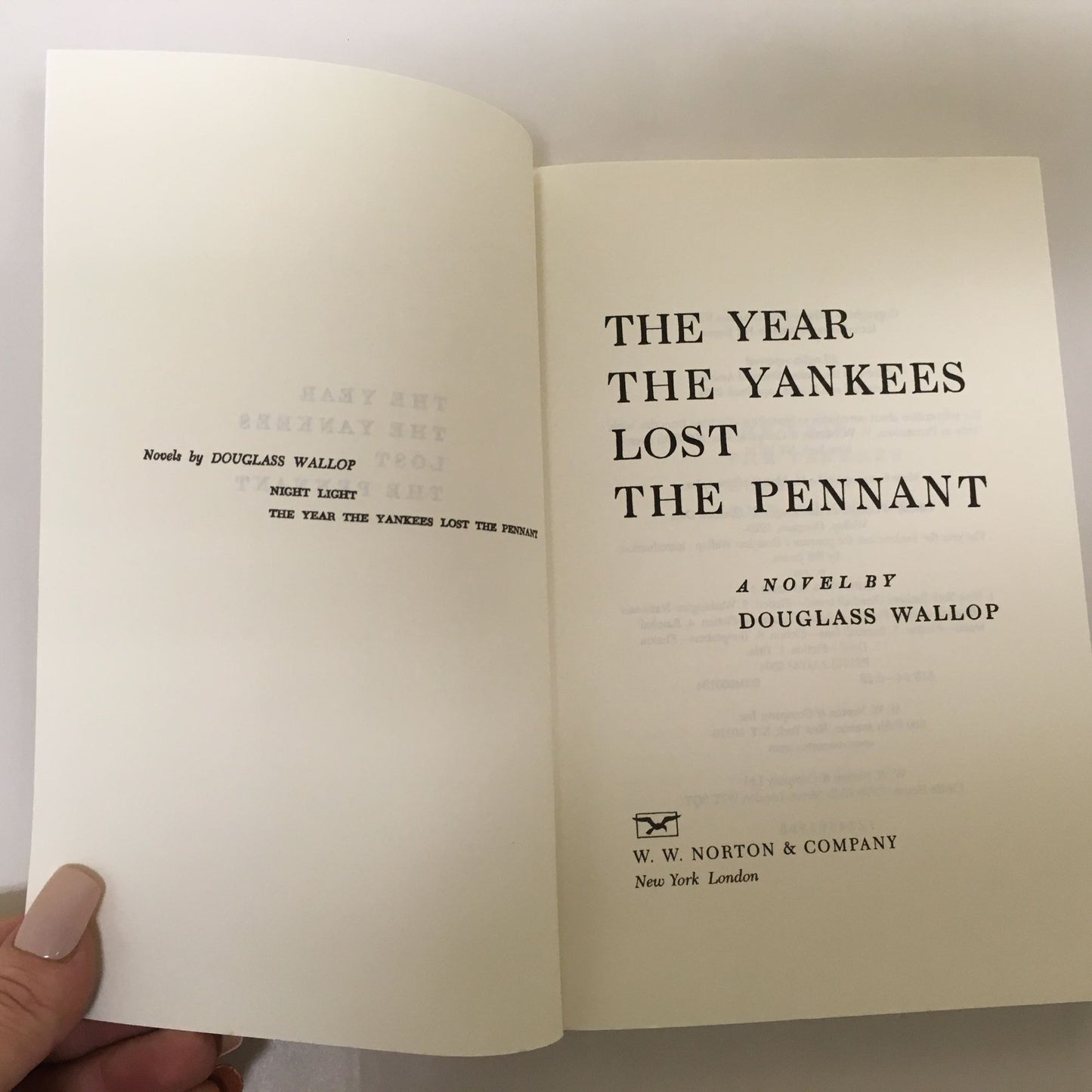 The Year the Yankees Lost the Pennant by Douglass Wallop book