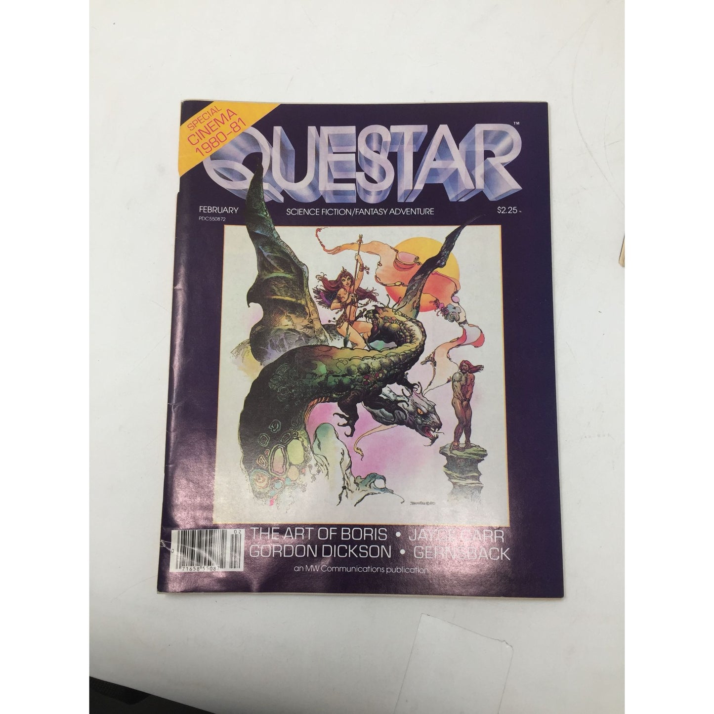 Vintage 1980 Questar Science Fiction/Fantasy Adventure Magazines (4)